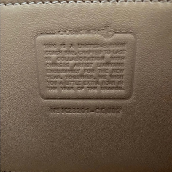 ***RARE*** Limited Edition: Coach Lunar year Dragon Ruby Red Sammy Top Handle 21 - Picture 11 of 16